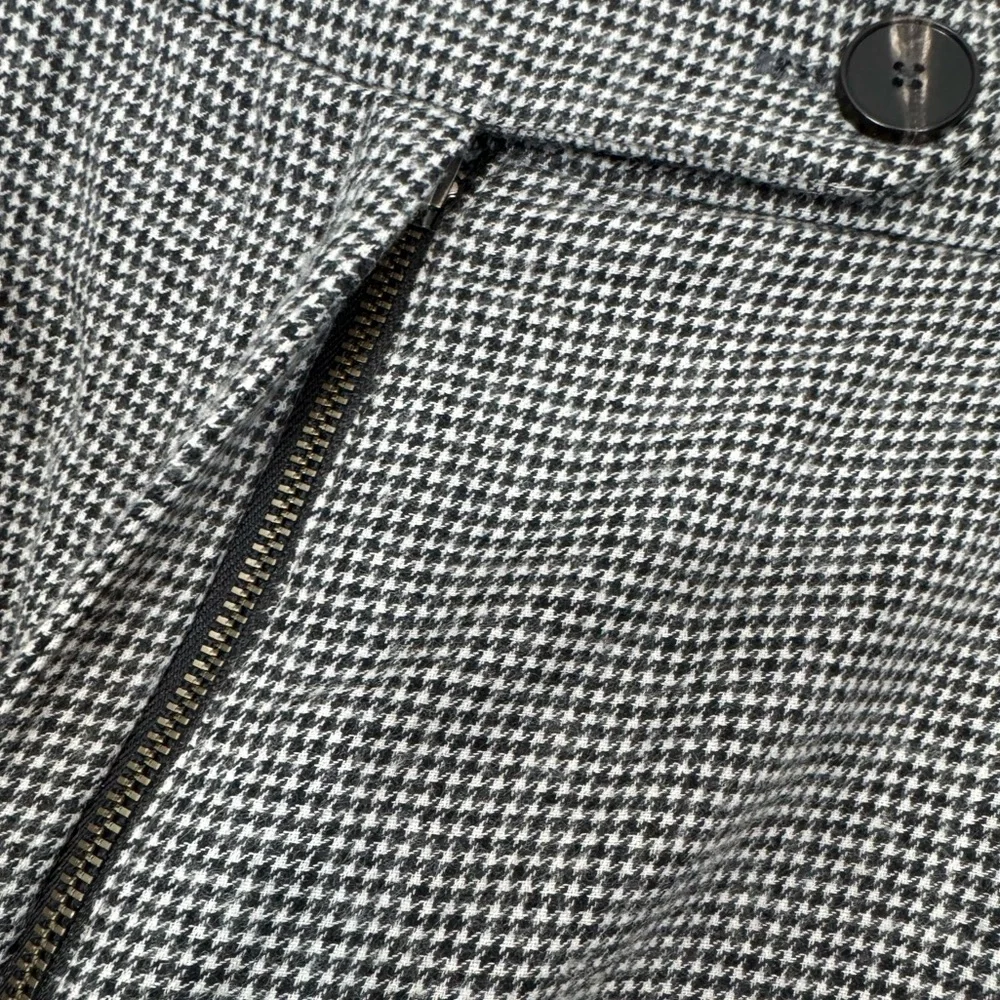TOAST Plaid Wool Pleat Front Houndstooth Trousers UK Size 16 US Size 12 XL - Picture 12 of 14